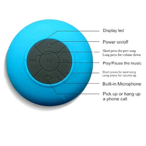 Wireless Mini Bluetooth Shower Speaker