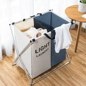 X-shape Foldable Dirty Laundry Basket Organizer