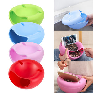 Snack Bowl with Phone Holder
