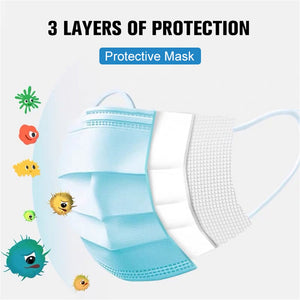 3 Layer Antibacterial Face Masks