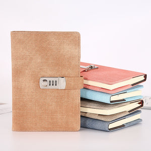 A5 Lockable Password Notebook