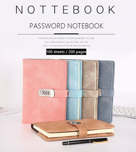 A5 Lockable Password Notebook